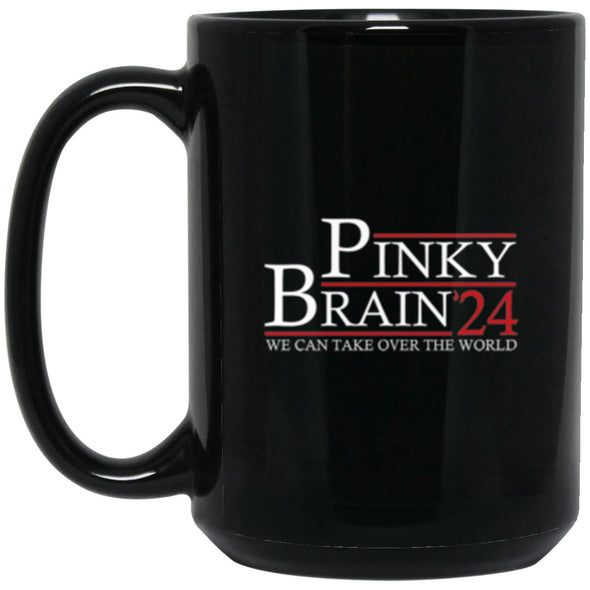 Pinky Brain 24 Black Mug 15oz (2-sided)