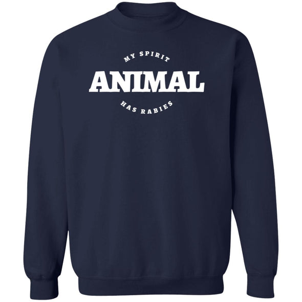 Spirit Animal Has Rabies Crewneck Sweatshirt