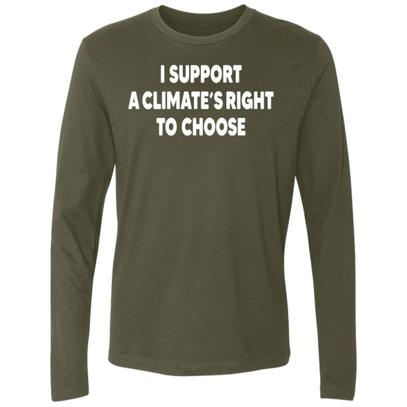 Climate's Right To Choose Premium Long Sleeve
