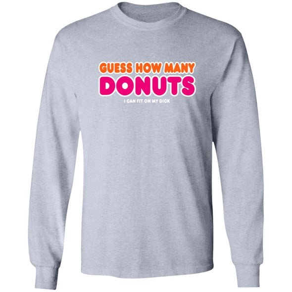 How Many Donuts? Heavy Long Sleeve