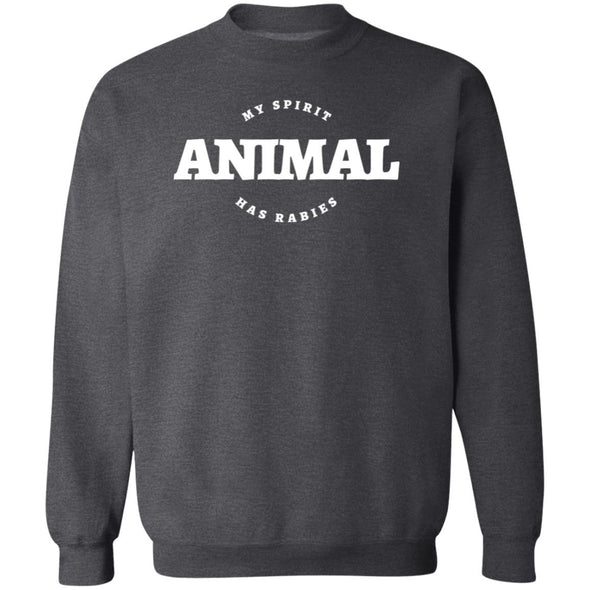 Spirit Animal Has Rabies Crewneck Sweatshirt