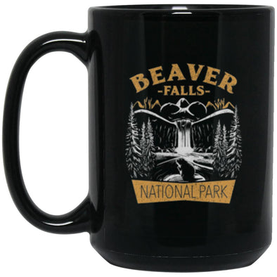 Beaver Falls Black Mug 15oz (2-sided)