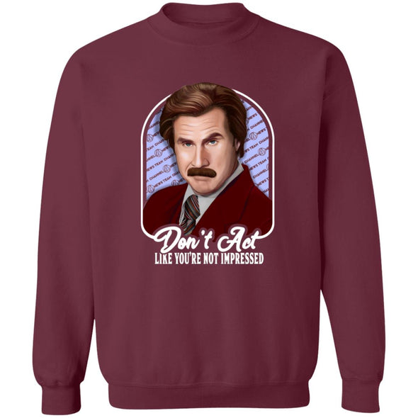 Burgundy Impressed Crewneck Sweatshirt