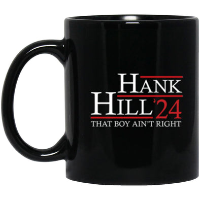 Hank Hill 2024 Black Mug 11oz (2-sided)