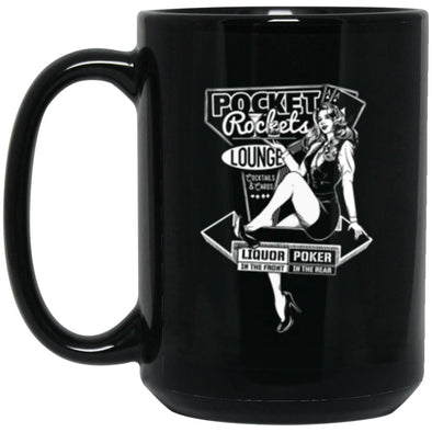 Pocket Rockets Black Mug 15oz (2-sided)