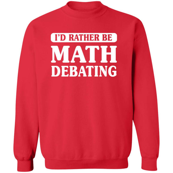 Math Debate Crewneck Sweatshirt