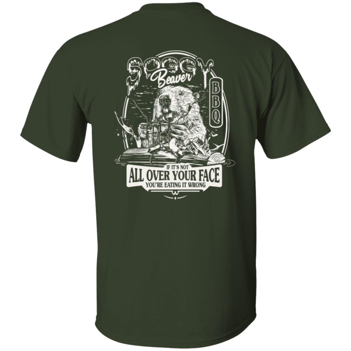 Soggy Beaver BBQ Cotton Tee (BACK PRINT) – The Dude's Threads