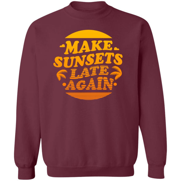 Make Sunsets Late Again Crewneck Sweatshirt