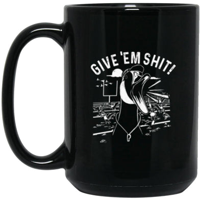 Goose Poop Black Mug 15oz (2-sided)