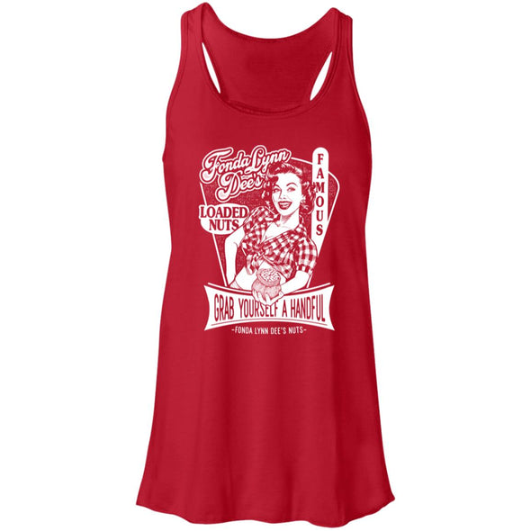 Fonda Lynn Dee's Nuts Flowy Racerback Tank