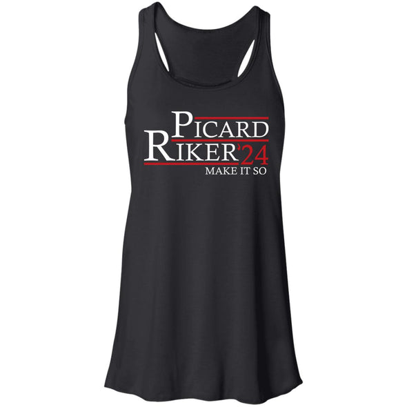 Picard Riker 24 Flowy Racerback Tank