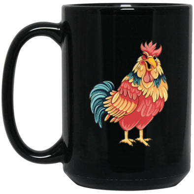 Huge Cock Black Mug 15oz (2-sided)