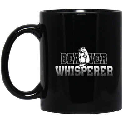 Beaver Whisperer Black Mug 11oz (2-sided)