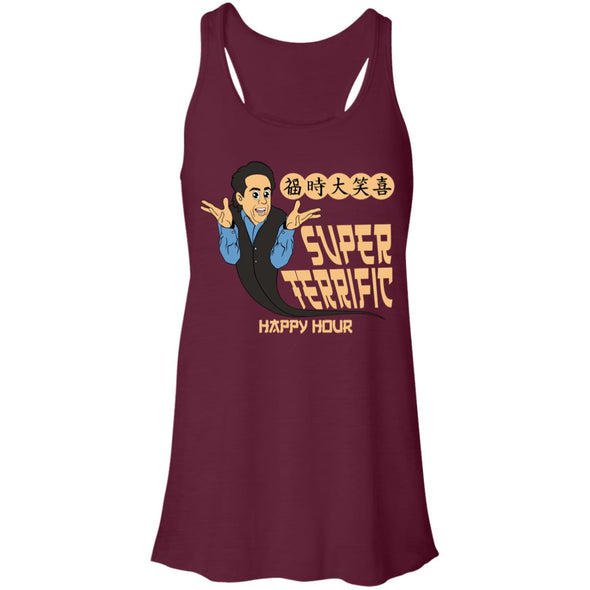 Super Terrific Happy Hour Flowy Racerback Tank