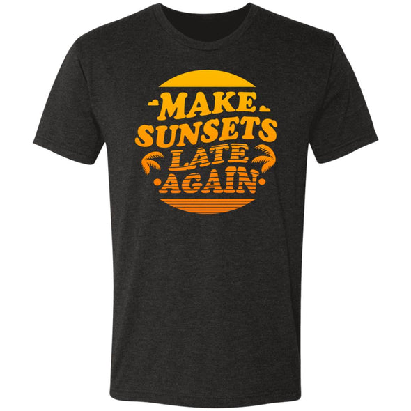 Make Sunsets Late Again Premium Triblend Tee