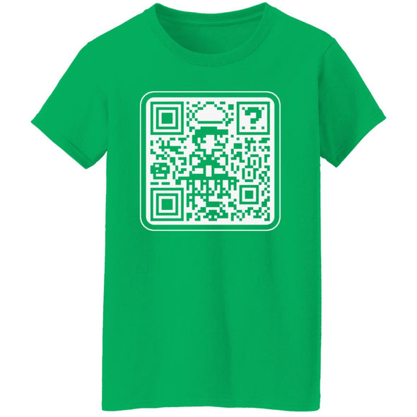 Mario QR Code Ladies Cotton Tee