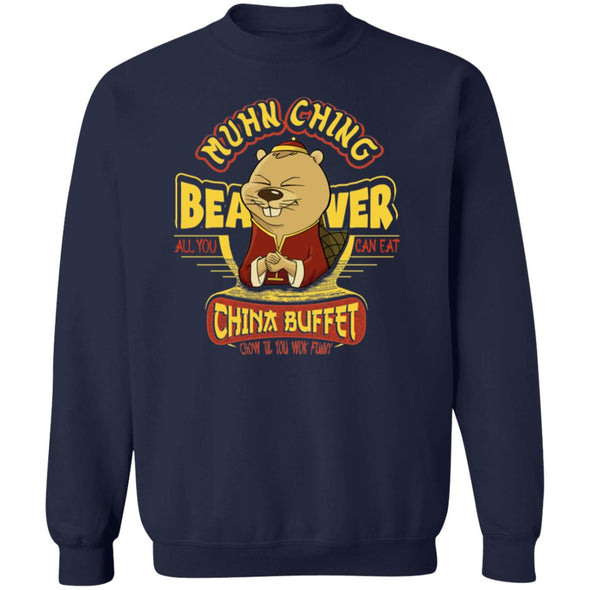 Muhn Ching Beaver Buffet Crewneck Sweatshirt