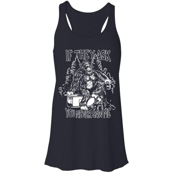 Bigfoot Camping Flowy Racerback Tank