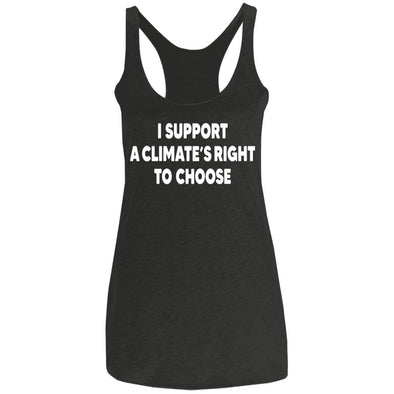 Climate's Right To Choose Ladies Racerback Tank
