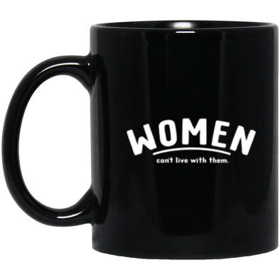 Women Black Mug 11oz (2-sided)