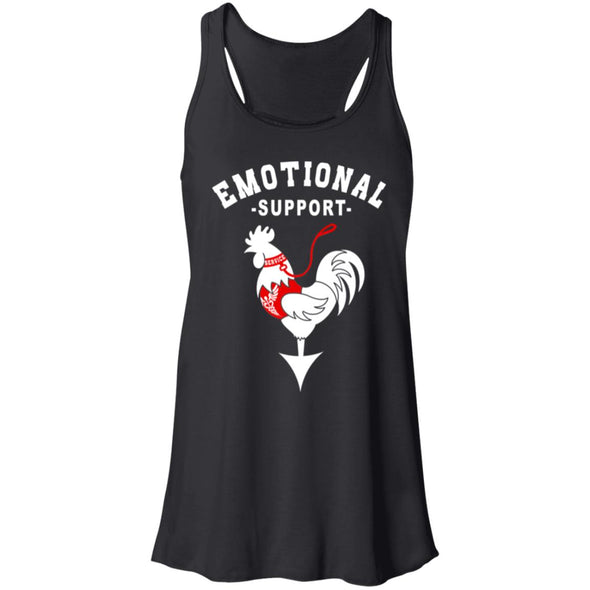 Emotional Support Cock Flowy Racerback Tank