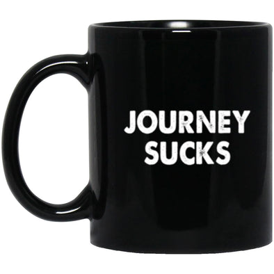 Journey Sucks Black Mug 11oz (2-sided)