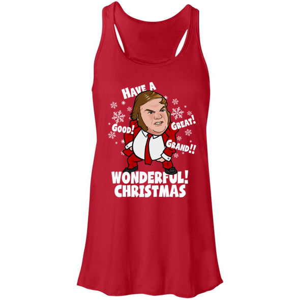 Good Great Grand Wonderful Christmas  Flowy Racerback Tank