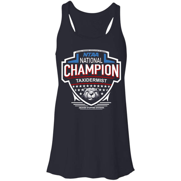 Beaver Stuffing Champ Flowy Racerback Tank