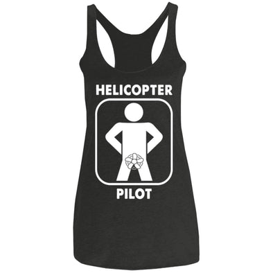 Helicopter Pilot Ladies Racerback Tank