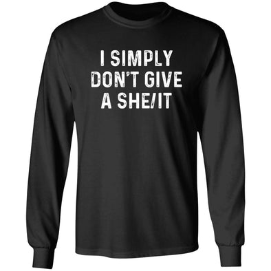 Don't Give A She/It  Heavy Long Sleeve