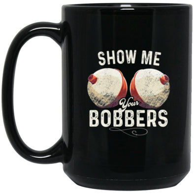 Bobbers Black Mug 15oz (2-sided)