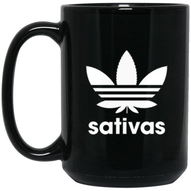 Sativas  Black Mug 15oz (2-sided)