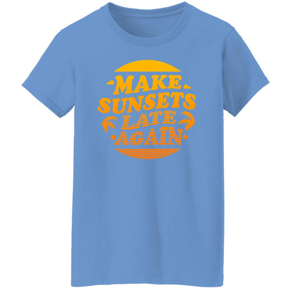 Make Sunsets Late Again Ladies Cotton Tee