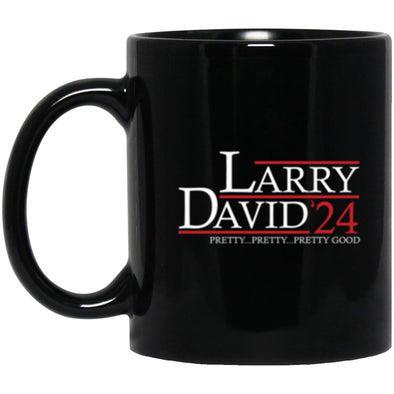 Larry David 24 Black Mug 11oz (2-sided)