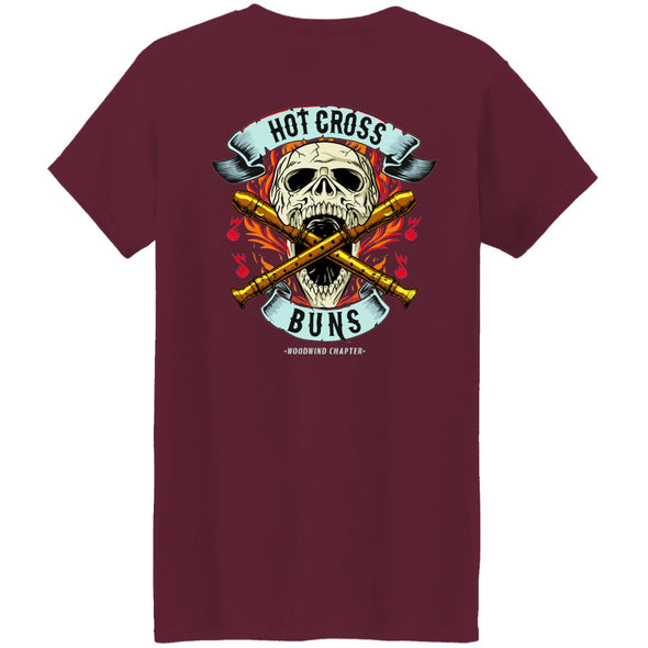 Hot Cross Buns Ladies Cotton Tee  (Back Print)