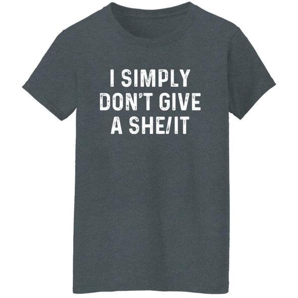 Don't Give A She/It Ladies Cotton Tee