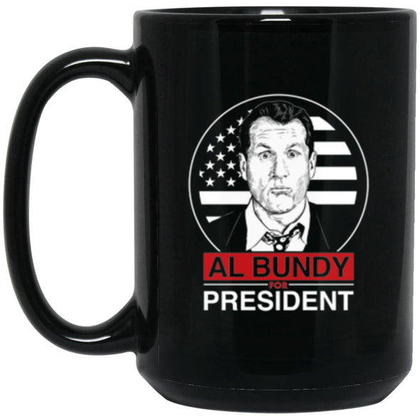 Al Bundy For President Black Mug 15oz (2-sided)