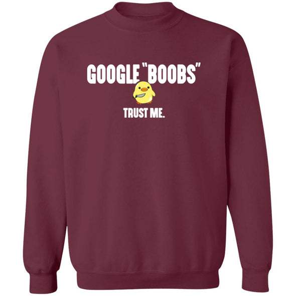 Google "Boobs" Crewneck Sweatshirt