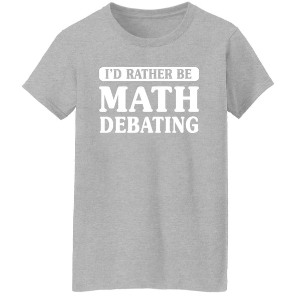 Math Debate Ladies Cotton Tee