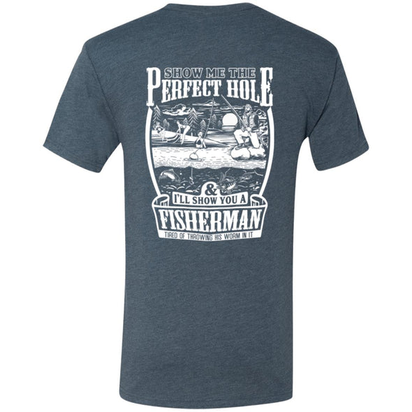 Perfect Fishing Hole Premium Triblend Tee (BACK PRINT)