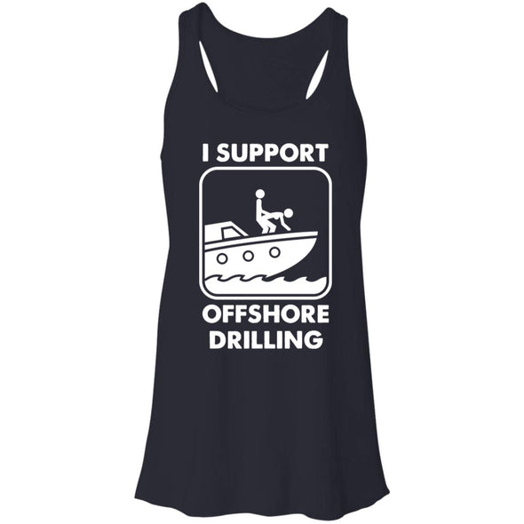 Offshore Drilling Flowy Racerback Tank