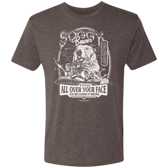 Soggy Beaver Barbecue Premium Triblend Tee