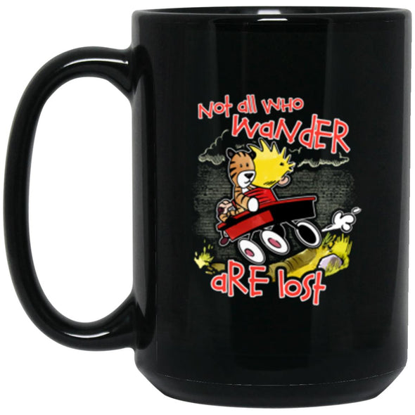 Wander Black Mug 15oz (2-sided)