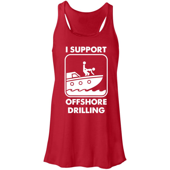 Offshore Drilling Flowy Racerback Tank