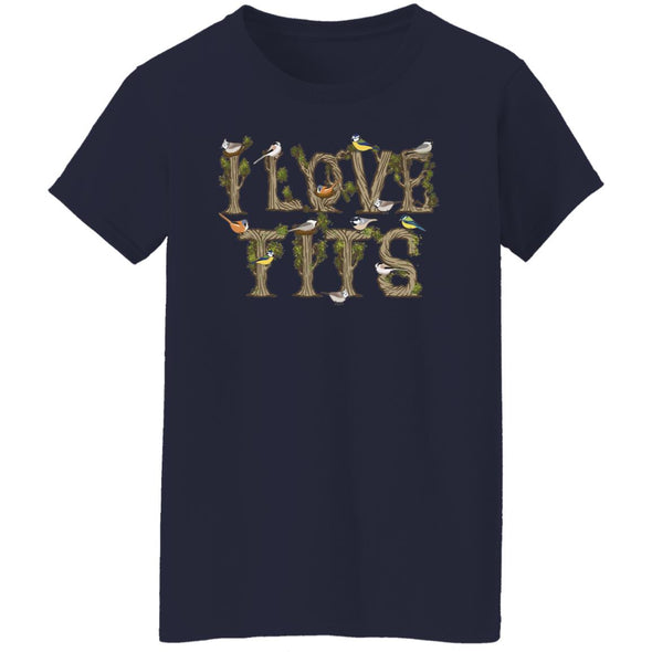 I Love Tits Ladies Cotton Tee