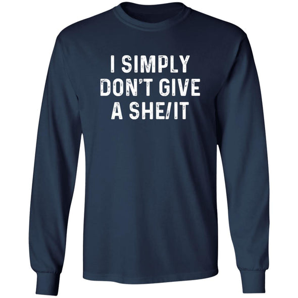 Don't Give A She/It  Heavy Long Sleeve