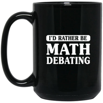 Math Debate Black Mug 15oz (2-sided)