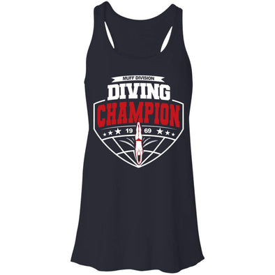 Muff Diving Champion  Flowy Racerback Tank