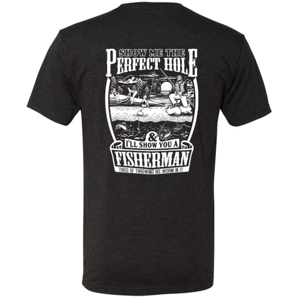 Perfect Fishing Hole Premium Triblend Tee (BACK PRINT)