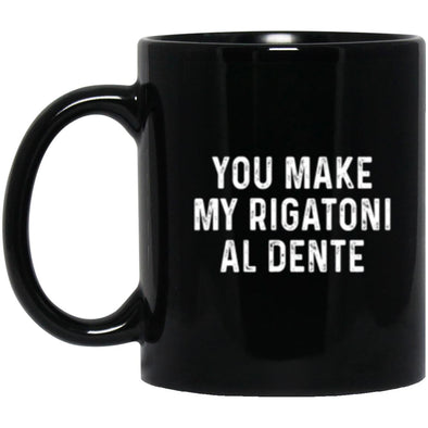 Al Dente Black Mug 11oz (2-sided)